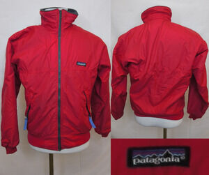 Vintage Patagonia Shelled Synchilla Jacket Mens S Red Fleece Lined Bomber #W5447